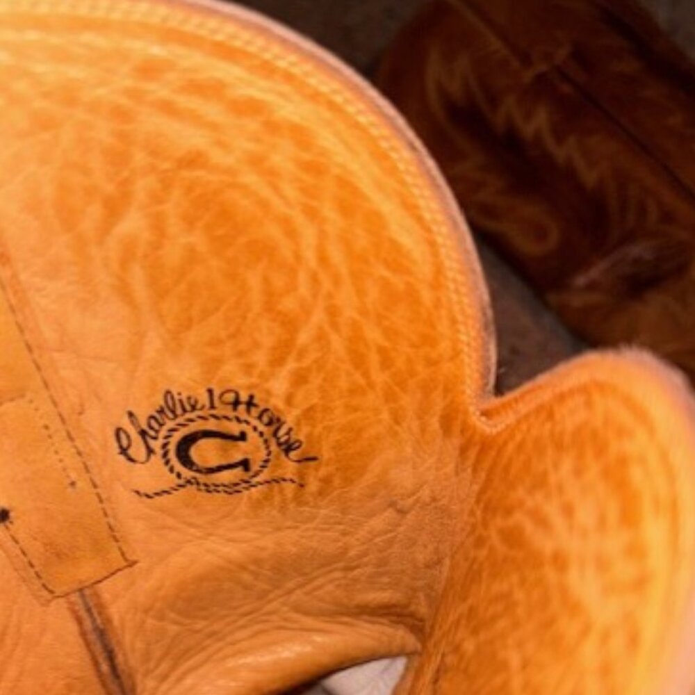 Women's Charlie 1 Horse by Lucchese boots, 8.5, Brown Leather - Picture 2 of 12